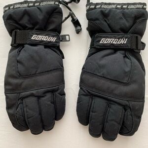 Gordini Aqua Bloc Black Ski Gloves Juniors L / Women S Waterproof Polyester